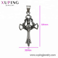 33539 xuping Neueste Design Mode Edelstahl Schmuck schwarz Pistole Farbe elegant Kreuz Anhänger